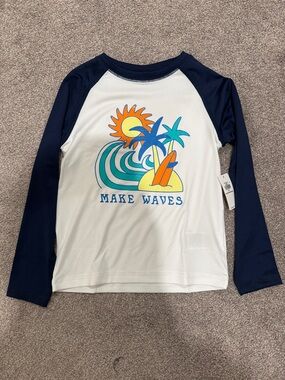 Long sleeve rashguard swim top